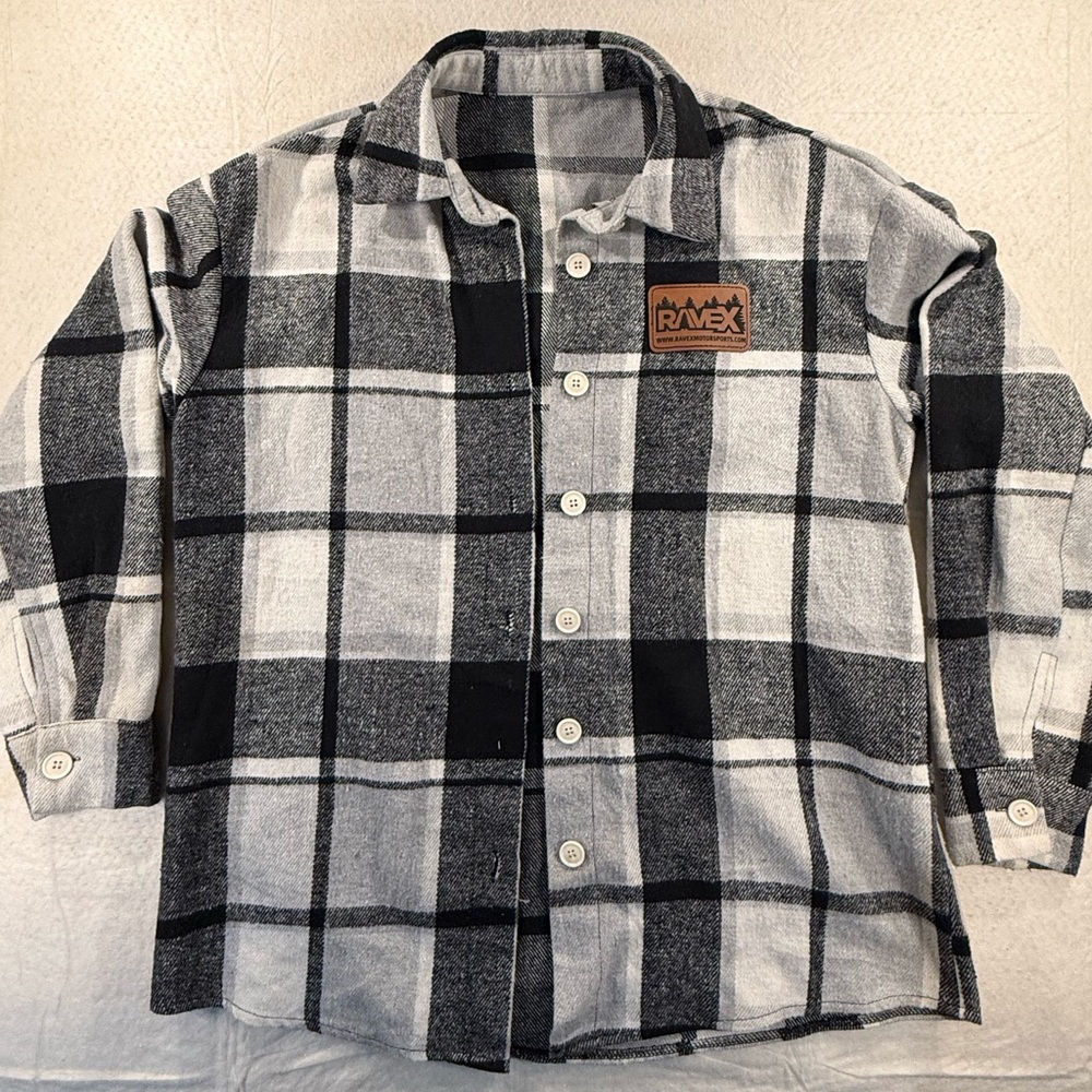 SHEIN Black and White Plaid Shirt